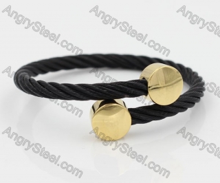 Stainless Steel Wire Cable Bangle KJB850007