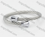 Stainless Steel Wire Cable Bangle KJB850009