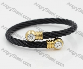 Stainless Steel Wire Cable Bangle KJB850018