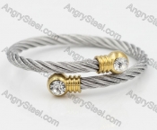 Stainless Steel Wire Cable Bangle KJB850021