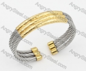 Stainless Steel Wire Cable Bangle KJB850023