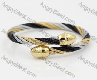 Stainless Steel Wire Cable Bangle KJB850025