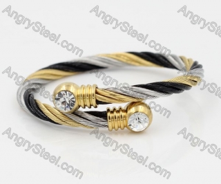 Stainless Steel Wire Cable Bangle KJB850026