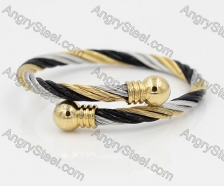 Stainless Steel Wire Cable Bangle KJB850027