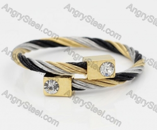 Stainless Steel Wire Cable Bangle KJB850030