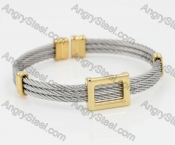 Stainless Steel Wire Cable Bangle KJB850033