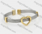 Stainless Steel Wire Cable Bangle KJB850034