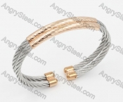 Stainless Steel Wire Cable Bangle KJB850035