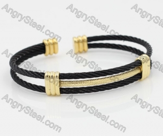 Stainless Steel Wire Cable Bangle KJB850037