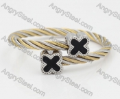 Stainless Steel Wire Cable Bangle KJB850038