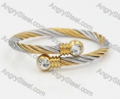 Stainless Steel Wire Cable Bangle KJB850042