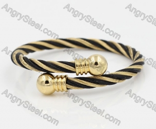 Stainless Steel Wire Cable Bangle KJB850045