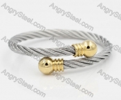 Stainless Steel Wire Cable Bangle KJB850048