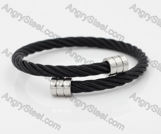 Stainless Steel Wire Cable Bangle KJB850050