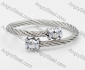 Stainless Steel Wire Cable Bangle KJB850051