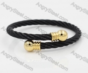 Stainless Steel Wire Cable Bangle KJB850054