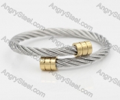 Stainless Steel Wire Cable Bangle KJB850055