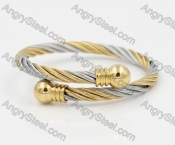 Stainless Steel Wire Cable Bangle KJB850061