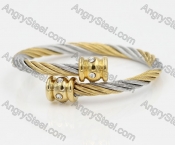 Stainless Steel Wire Cable Bangle KJB850063