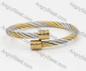 Stainless Steel Wire Cable Bangle KJB850064