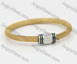 Gold Plating Stainless Steel Bangle KJB850074