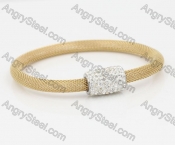 Gold Stainless Steel Bangle KJB850076