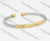 Stainless Steel Wire Cable BangleKJB850079