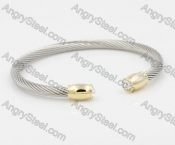 Stainless Steel Wire Cable Bangle KJB860001