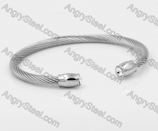 Stainless Steel Wire Cable Bangle KJB860002