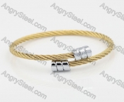 Stainless Steel Wire Cable Bangle KJB860003