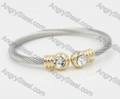 Stainless Steel Wire Cable Bangle KJB860004