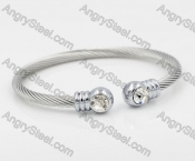 Stainless Steel Wire Cable Bangle KJB860005