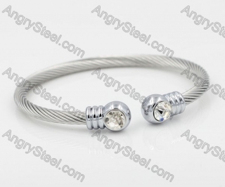 Stainless Steel Wire Cable Bangle KJB860005