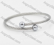 Stainless Steel Wire Cable Bangle KJB860006