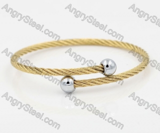 Stainless Steel Wire Cable Bangle KJB860007