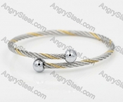 Stainless Steel Wire Cable Bangle KJB860009