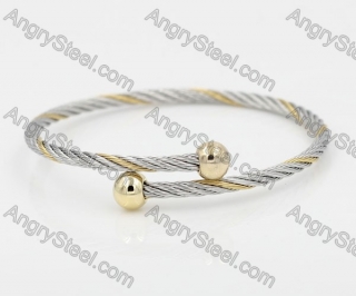 Stainless Steel Wire Cable Bangle KJB860010