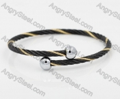 Stainless Steel Wire Cable Bangle KJB860011