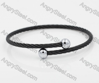 Stainless Steel Wire Cable Bangle KJB860012