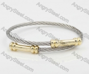 Stainless Steel Wire Cable Bangle KJB860014