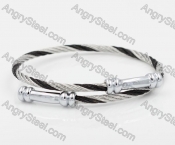 Stainless Steel Wire Cable Bangle KJB860015