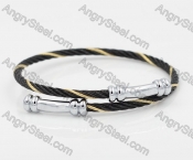 Stainless Steel Wire Cable Bangle KJB860016