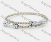 Stainless Steel Wire Cable Bangle KJB860018