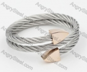 Stainless Steel Wire Cable Bangle KJB860025