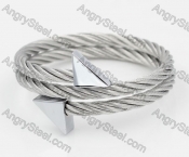 Stainless Steel Wire Cable Bangle KJB860026