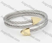 Stainless Steel Wire Cable Bangle KJB860027