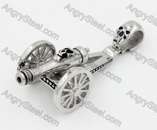 Stainless Steel Cannon Pendant KJP100042