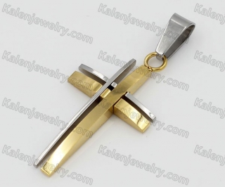 Small Stainless Steel Cross Pendant KJP190478