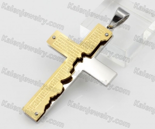 Stainless Steel Cross Pendant KJP190480