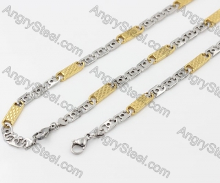 550/215×8 mm Bracelet and Necklace Set  KJS750078